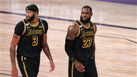 LeBron James與Anthony Davis。（圖／美聯社／達志影像）