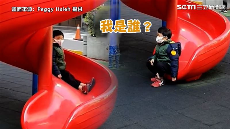 滑梯不滑變慢動作　男童無言網全笑翻