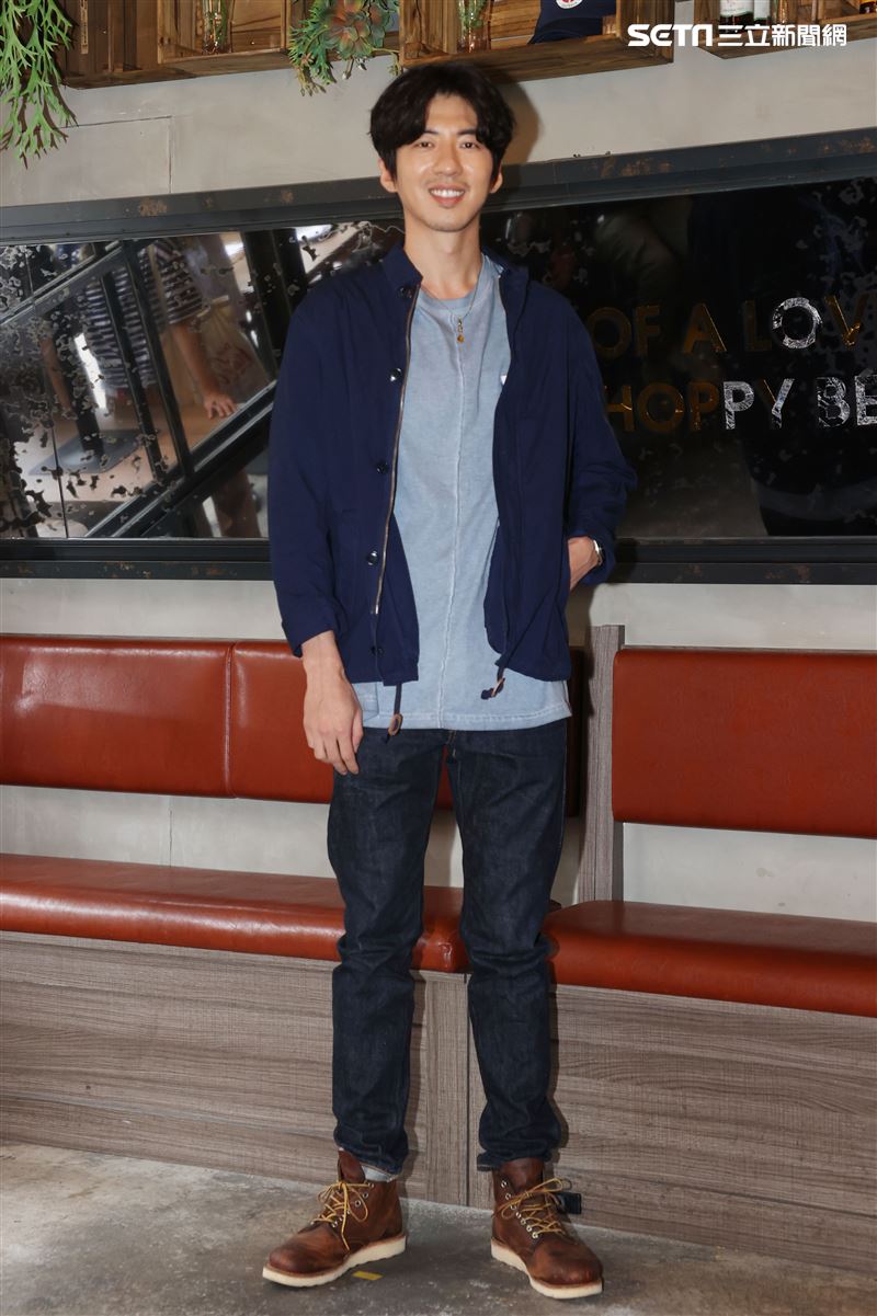 傅孟柏出席台灣首部美食結合警匪動作的影集「美食無間」卡司發佈會。（記者邱榮吉/攝影）