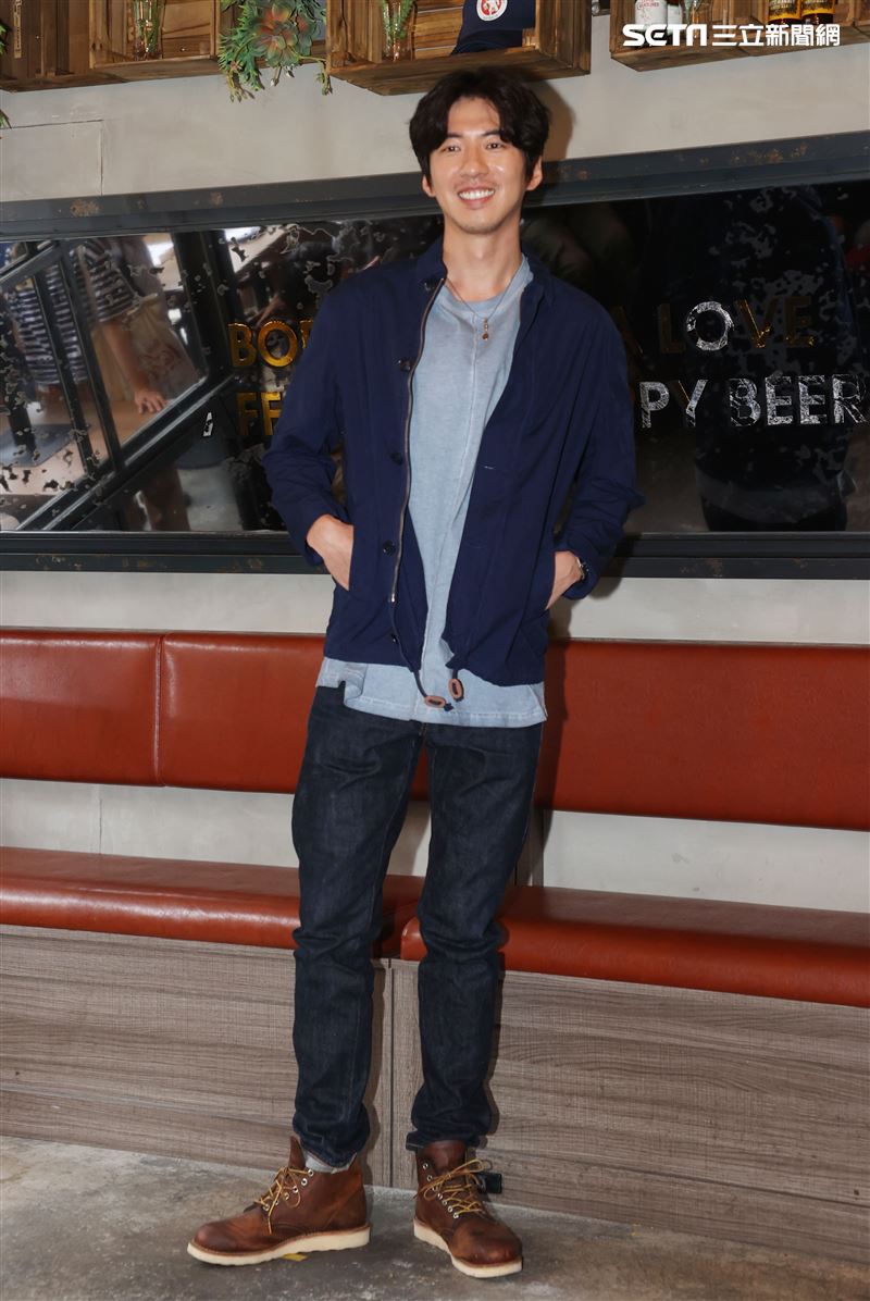 傅孟柏出席台灣首部美食結合警匪動作的影集「美食無間」卡司發佈會。（記者邱榮吉/攝影）