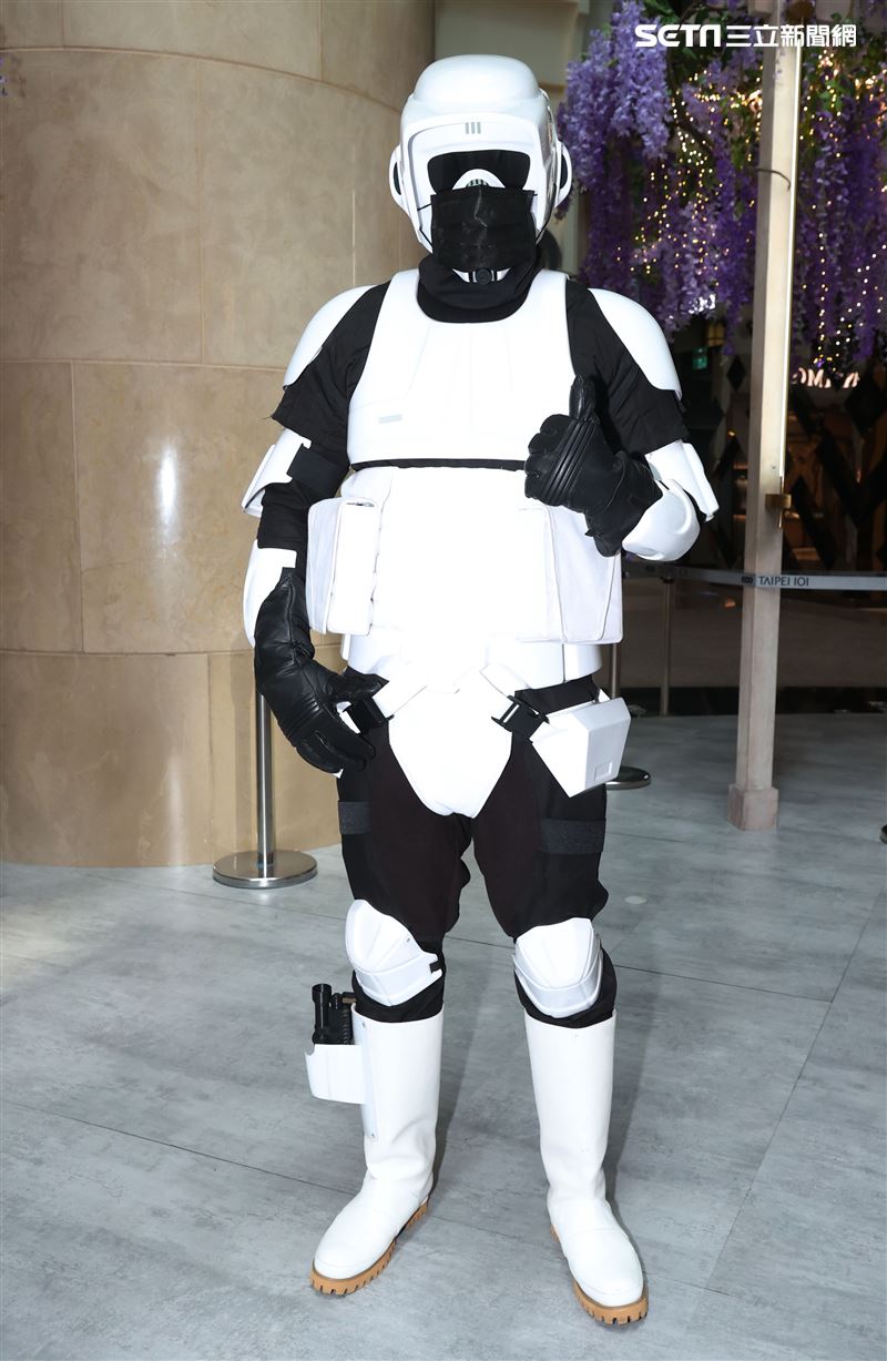 機車兵出席星戰日。（記者邱榮吉/攝影）