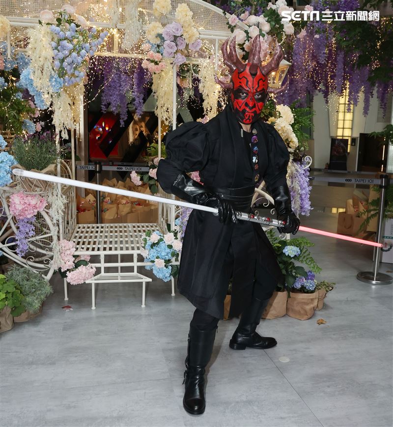 達斯魔出席星戰日。（記者邱榮吉/攝影）