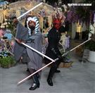 達斯魔、阿索卡出席星戰日。（記者邱榮吉/攝影）