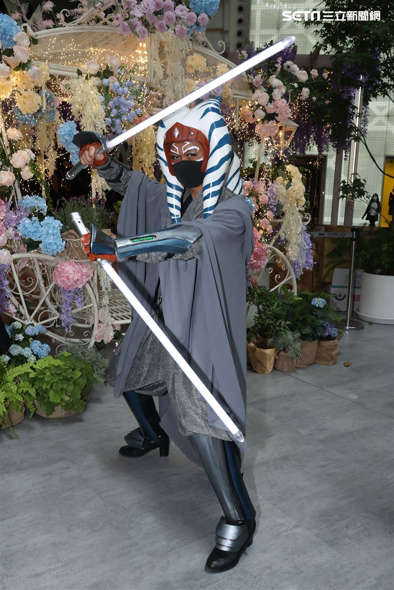 阿索卡出席星戰日。（記者邱榮吉/攝影）