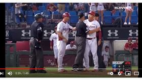 ▲樂天桃猿總教練曾豪駒被驅逐出場。（圖／截自YouTube，如遭移除請見諒）