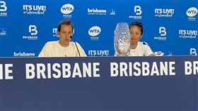 ▲史翠可娃（Barbora Strycova）希望2022年溫網打告別戰。（圖／翻攝自BrisbaneTennis推特）