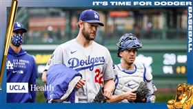 ▲柯蕭（Clayton Kershaw）1局失4分退場。（圖／翻攝自道奇推特）