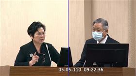 國民黨立委溫玉霞質詢外交部政次田中光（圖／翻攝自立法院議事隨選系統）