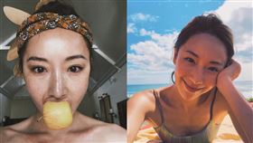 隨棠PO出多張自拍照，雀斑相當明顯。（圖／翻攝自隋棠臉書）