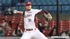 ▲樂天桃猿先發投手猛快。（圖／記者劉彥池攝影）