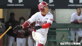 ▲樂天桃猿捕手嚴宏鈞。（圖／記者劉彥池攝影）