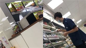 沒把綠茶扶正　男嗆店員：我中央大學