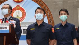 台北市警察局記者會 松山分局遭十名黑衣人闖入案 松山前分局長林志誠 記者李依璇攝影