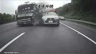 國3連環撞畫面曝光　聯結車猛撲4車
