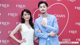 柯佳嬿、施柏宇出席FRED斐登PRETTY WOMAN珠寶展示會。（圖／記者楊澍攝影）