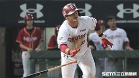 ▲樂天桃猿一壘手陳俊秀。（圖／記者劉彥池攝影）