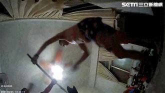 吸毒男暴走持刀拒捕　刺警對峙畫面曝