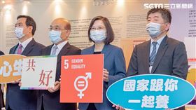 蔡英文參訪「台灣國家婦女館」。（圖／總統府提供）