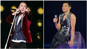 楊坤、劉德華、組合圖／翻攝自MyLove劉德華世界巡迴演唱會微博、楊坤微博