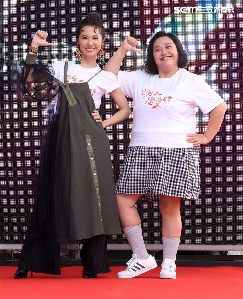 「當男人戀愛時」Lulu黃路梓茵、鍾欣凌。（記者邱榮吉/攝影）