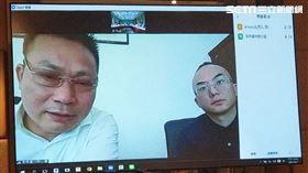 淘帝-KY總經理周志鴻（左）與董事會聯席秘書庄凌鋒（右）今日舉行線上記者會。（圖／記者戴玉翔攝影）