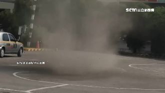 駕訓班車道竟有塵捲風　網驚呼新考題