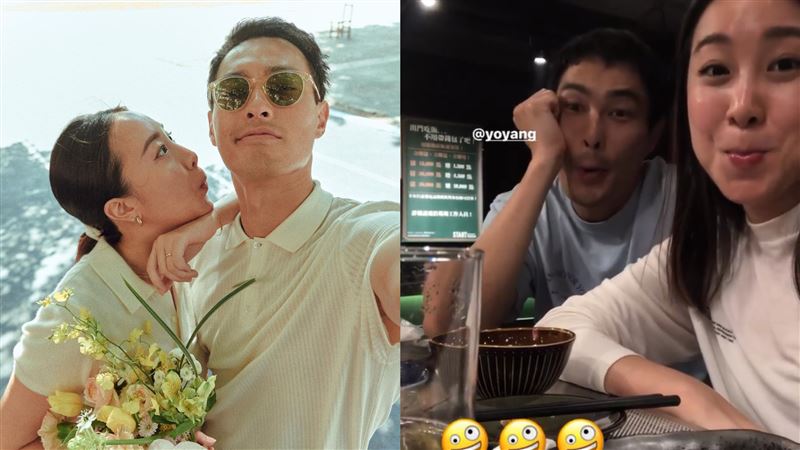 楊祐寧深夜微醺！正妹老婆搞怪現身