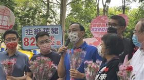 江啟臣、朱立倫、趙少康公投宣講。（圖／記者林恩如攝影）