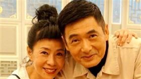 周潤發,陳薈蓮,記者,白露眉。（圖／翻攝自新浪娛樂）