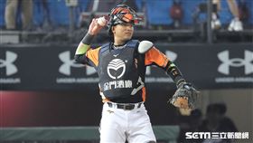▲統一獅捕手林岱安。（圖／記者劉彥池攝影）