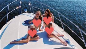 當地人怒爆！6女2男極樂遊艇趴外流　女模身分曝光 圖翻攝自meduza.trahinera1 ig