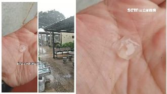 金門突下「冰雹」！居民奪門手機狂拍