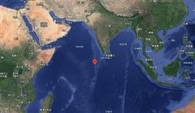 長征五號殘骸墜落　中國：掉在馬爾地夫附近海域　圖／翻攝自Google Maps
