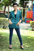 李秀媛跨入以蔬食為主的椅電商產業。（記者邱榮吉/攝影）