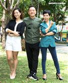 李秀媛、田定豐、林上筳跨入以蔬食為主的椅電商產業。（記者邱榮吉/攝影）