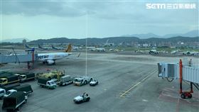 松山機場,飛機,登機,臉部辨識,停機坪,機艙,客艙,窗外,上空,高空,飛機餐,雲層,出境,（圖／記者劉沛妘攝影）