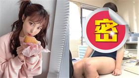 「大食怪女優」桃乃木香奈經常與美食合照。（圖／翻攝自Kana_Momonogi推特）