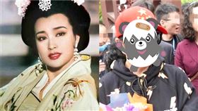 中國65歲演員劉曉慶返鄉探親畫面被捕捉。長春國貿微博