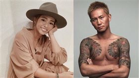 今井華與前格鬥家萩本雄介混浴被抓包，事後刪除照。（圖／翻攝自今井華／萩本雄介IG）