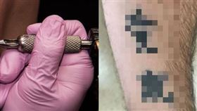 吉米在手部紋上繁體中文的「愛」，與之前刺的「鼠」字連在一起，就變成了「愛鼠」。（圖／翻攝自吉米臉書）