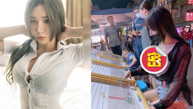插畫女神超兇！夜市竟穿這樣路人暴動