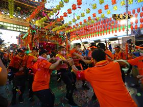 ▲進香隊伍抵達鹿港天后宮盛況。（圖／翻攝鹿港天后宮臉書粉絲團）