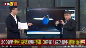 新江軍艦前艦長呂禮詩在《94要客訴》解釋，美軍如何用「標準3型」飛彈擊落衛星