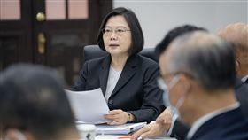 蔡英文召開國安高層會議。（圖／總統府提供）