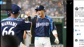 王柏融發文分享首轟喜悅。（圖／翻攝自王柏融粉絲團）