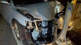 澎湖,議員,自撞,電桿,宋國進（圖／翻攝畫面）