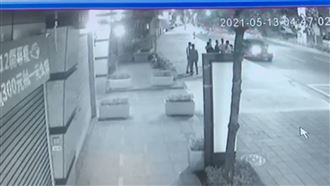 8人街頭聚集放信號彈　監視器曝光