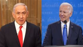 美國總統拜登（右）、以色列總理尼坦雅胡（左）。（圖／翻攝自拜登、尼坦雅胡臉書）