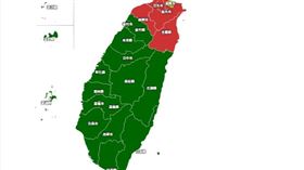 2021全國最新本土病例地理分布圖（圖／翻攝自疾管署）