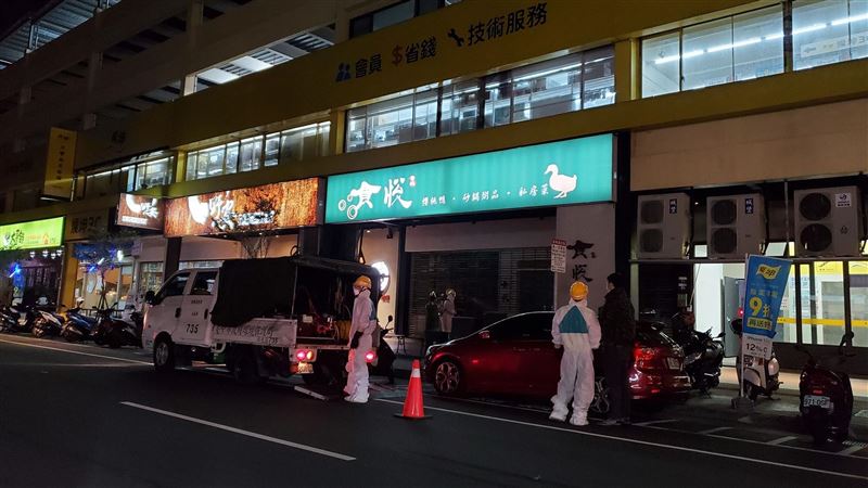 化學兵到東海商圈消毒　民眾瘋傳怕爆
